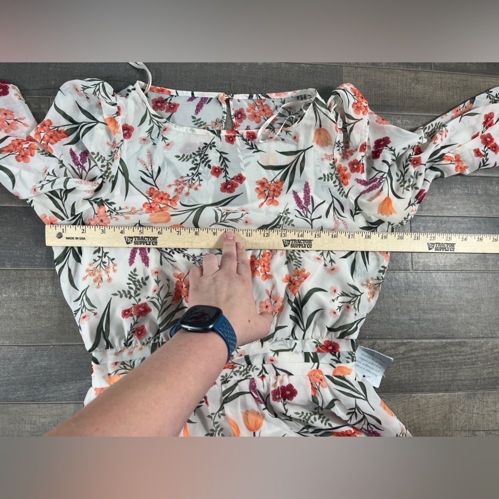 NWT Eliza J Floral Midi Dress - Picture 9 of 12